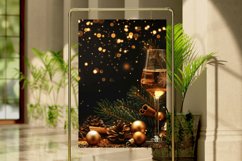 Luxury Christmas Alcohol Seamless Digital Paper Bundle Product Image 4