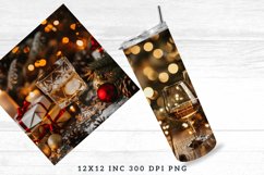 Luxury Christmas Alcohol Seamless Digital Paper Bundle Product Image 5