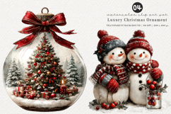 Luxury Christmas Ornament Clipart Product Image 1