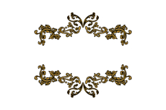 Luxury elegant floral frame ornament decorative element clip Product Image 1