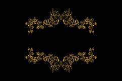 Luxury elegant floral frame ornament decorative element clip Product Image 2