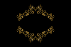 Luxury elegant floral frame ornament decorative element isol Product Image 1