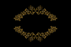 Luxury elegant floral frame ornament decorative element vect Product Image 2