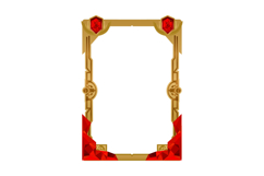 luxury frame art card layout template with diamond and polyg Product Image 1