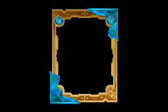 luxury frame art card layout template with diamond and polyg Product Image 2