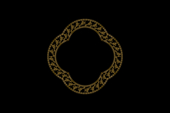 luxury frame art floral decoration vintage element design Product Image 2