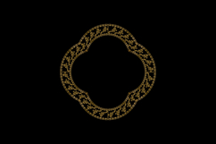 luxury frame art floral decoration vintage element design Product Image 1