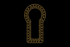 luxury frame art floral decoration vintage element graphic Product Image 1