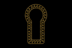 luxury frame art floral decoration vintage element graphic Product Image 2