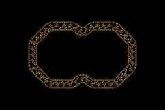 luxury frame art floral decoration vintage element isolated Product Image 2