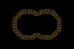 luxury frame art floral decoration vintage element isolated Product Image 1