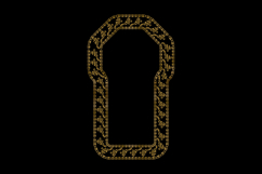 luxury frame art floral decoration vintage element vector Product Image 1