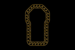 luxury frame art floral decoration vintage element vector Product Image 2