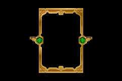 Luxury game asset frame art with diamond element isolated Product Image 2