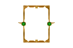 Luxury game asset frame art with diamond element isolated Product Image 1