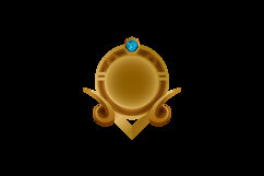 Luxury gold game asset ui graphic element vector Product Image 2