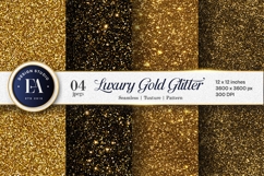 Luxury Gold Glitter Seamless Pattern Metallic Digital Paper Product Image 1