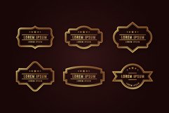 Luxury Gold Outline Labels Product Image 1