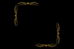 Luxury gold vintage floral divider frame art ornament vector Product Image 1