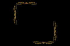 Luxury gold vintage floral divider frame art ornament vector Product Image 2