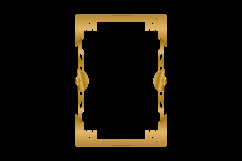 Luxury golden ornamental frame decoration on transparent bac Product Image 2