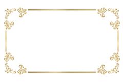 Luxury golden rectangle corner certificate border pattern Product Image 1