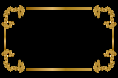 Luxury golden rectangle corner certificate border pattern Product Image 2