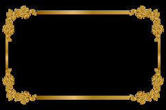 Luxury golden rectangle corner certificate border pattern Product Image 2