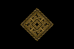 Luxury golden retro ornament decorative abstract art design Product Image 1