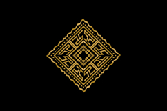 Luxury golden retro ornament decorative abstract art design Product Image 2