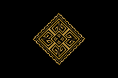 Luxury golden retro ornament decorative abstract art vector Product Image 2