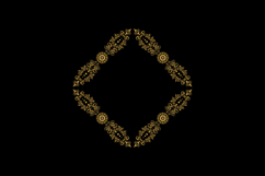 Luxury golden wreath frame art floral ornament decorative Product Image 2