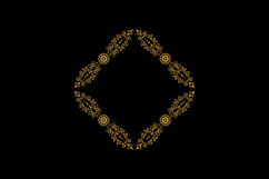 Luxury golden wreath frame art floral ornament decorative Product Image 1