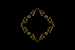 Luxury golden wreath frame art floral ornament decorative Product Image 1