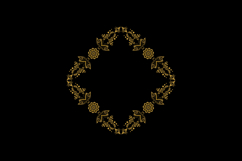 Luxury golden wreath frame art floral ornament decorative Product Image 2