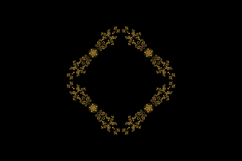 Luxury golden wreath frame art floral ornament decorative gr Product Image 2