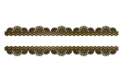 Luxury mandala floral border element oranament isolated Product Image 2
