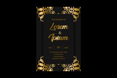 Luxury mandala wedding invitation card background Product Image 2