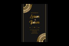 Luxury mandala wedding invitation card concept Product Image 2