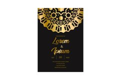 Luxury mandala wedding invitation card design Product Image 1