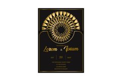Luxury mandala wedding invitation card paper Product Image 1
