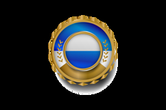 Luxury retro blank shape badge and label template isolated Product Image 2