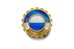 Luxury retro blank shape badge and label template isolated Product Image 1
