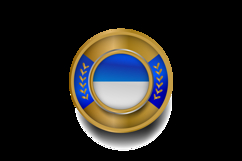 Luxury retro blank shape badge and label template vector Product Image 2