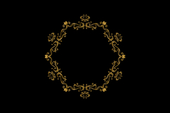 Luxury round vintage floral ornament element decoration desi Product Image 1