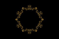Luxury round vintage floral ornament element decoration desi Product Image 2