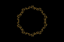Luxury round vintage floral ornament element decoration isol Product Image 2