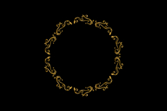 Luxury round vintage floral ornament element decoration isol Product Image 1