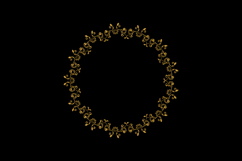 Luxury round vintage floral ornament element decoration vect Product Image 2