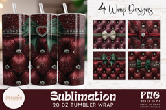 Christmas Tumbler Wrap | Luxury Tumbler Wrap Product Image 1